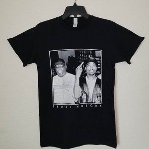 New "Tupac & Biggie – Trust No Body" Unisex T-Shirt. Available From Small–3XL